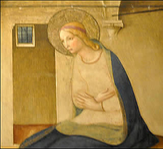 La Vierge dans l'Annonciation de Fra Angelico