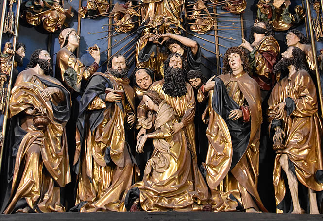 Les Saints entourant la Vierge
