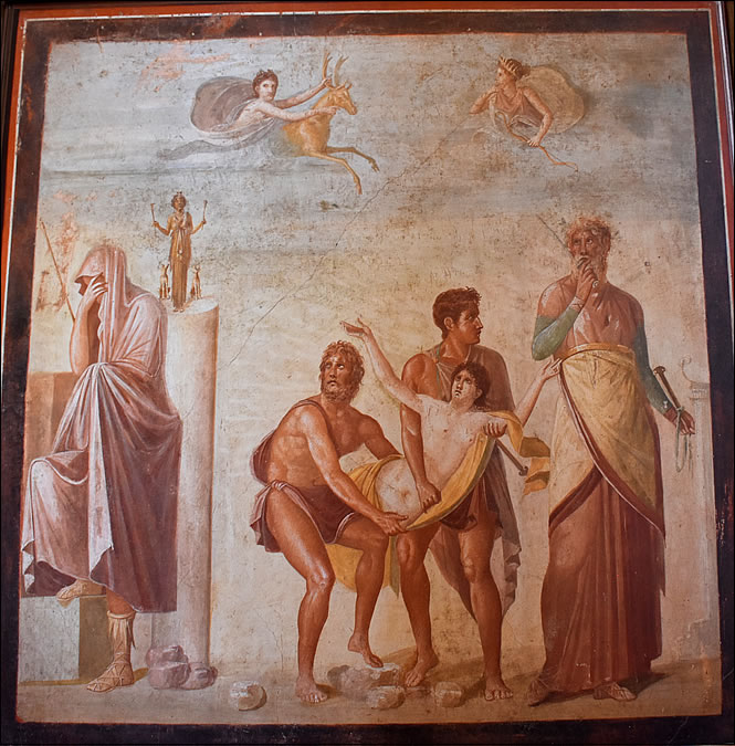 Fresque du sacrifice d'Iphigénie
