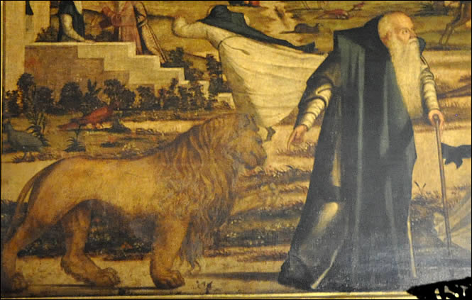Détail de l'oeuvre : Saint Jérôme et le lion
