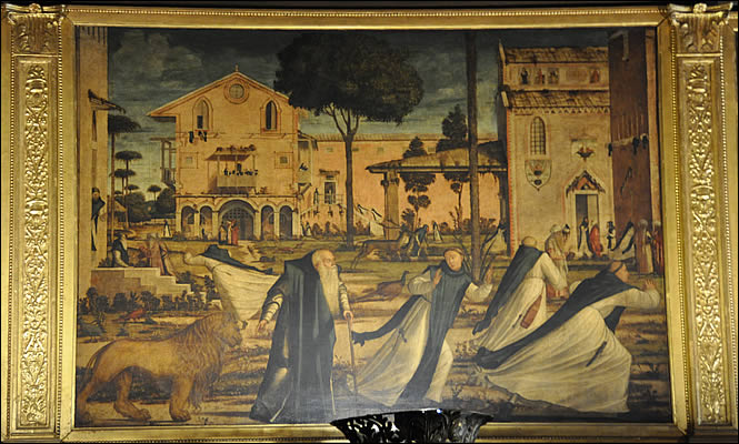 Le tableau du Carpaccio représentant Saint Jérôme et le lion