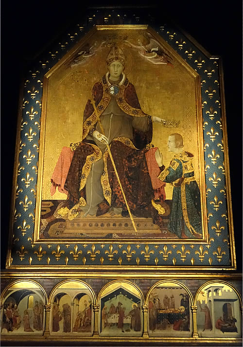 Saint Louis d'Anjou par Simone Martini