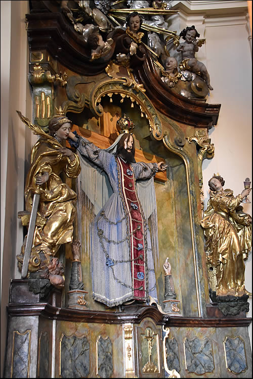 Statue de Sainte Wilgeforte à Prague