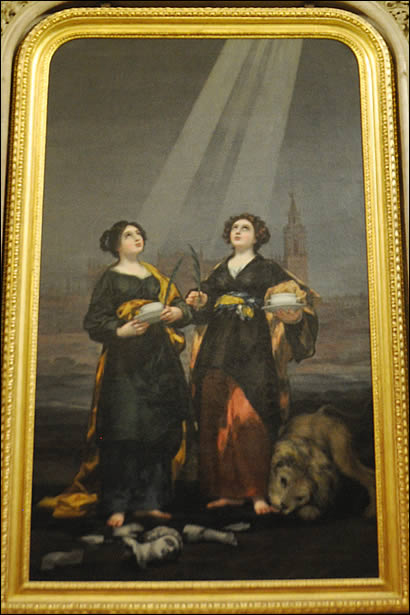 Le tableau de Goya représentant Saintes Juste et Rufine