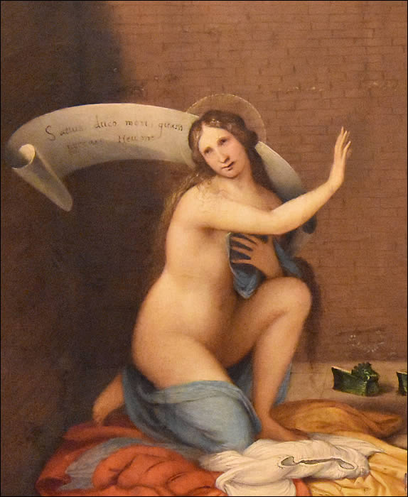Suzanne, détail de l'oeuvre de Lorenzo Lotto